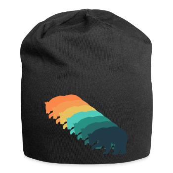 Ours rétro - Bonnet en jersey - noir - Devant