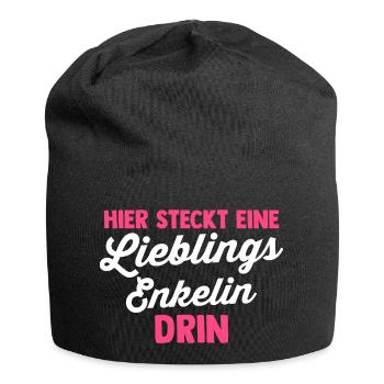 Enkelin - Jersey-Beanie - Schwarz - Vorne