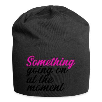 Something Going On At The Moment - Jersey-Beanie - Schwarz - Vorne