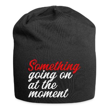 Something Going On At The Moment - Jersey-Beanie - Schwarz - Vorne