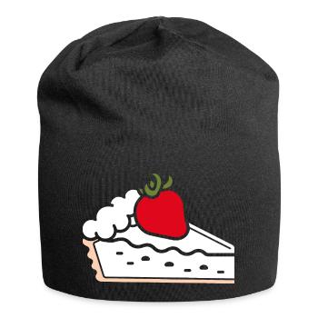 Tarte aux fraises - Bonnet en jersey - noir - Devant