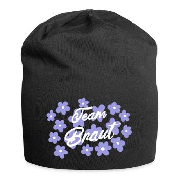 Team Braut JGA - Bride Squad - Jersey-Beanie - Schwarz - Vorne