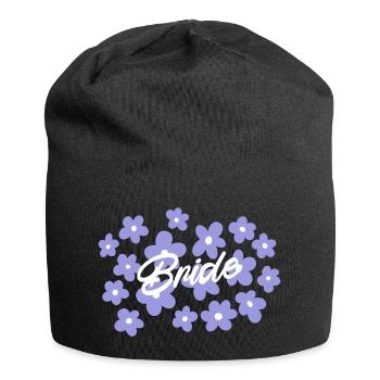 Team Braut JGA - Bride Squad - Jersey-Beanie - Schwarz - Vorne