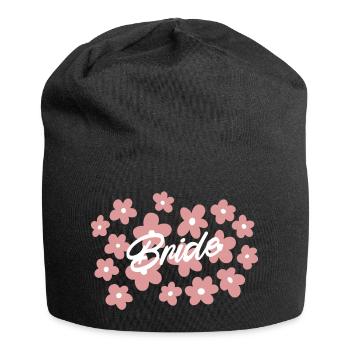Team Braut JGA - Bride Squad - Jersey-Beanie - Schwarz - Vorne