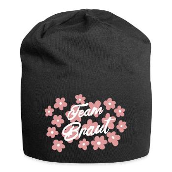 Team Braut JGA - Bride Squad - Jersey-Beanie - Schwarz - Vorne