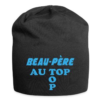 Father-in-law at the top - Jersey Beanie - black - Front