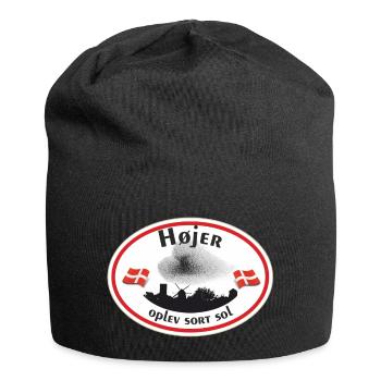 Hemd Schwarz Sonne - Jersey-Beanie - Schwarz - Vorne