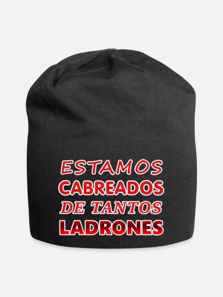 Nous sommes à tant de voleurs 3 - Bonnet en jersey - noir