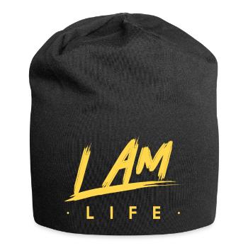 Ich bin das Leben Zen Motivation - Jersey-Beanie - Schwarz - Vorne