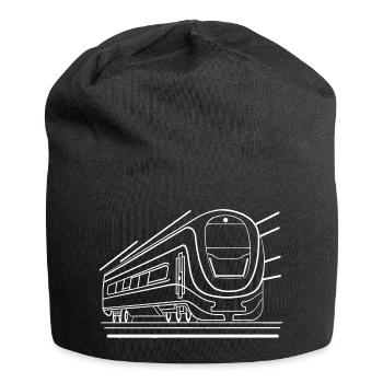 Train Comic Look - Jersey Beanie - black - Front