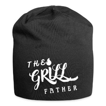The Grill Father - Der Grill Vater - Jersey-Beanie - Schwarz - Vorne