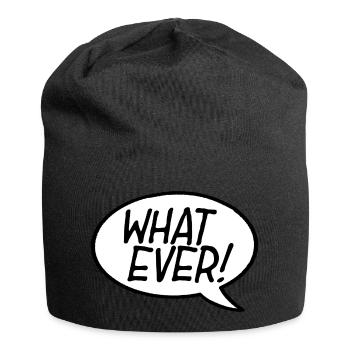 Quoi jamais ! Bulle - Bonnet en jersey - noir - Devant