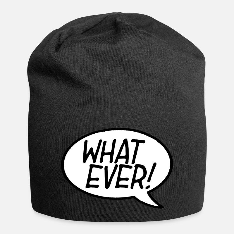 Quoi jamais ! Bulle - Bonnet en jersey - noir