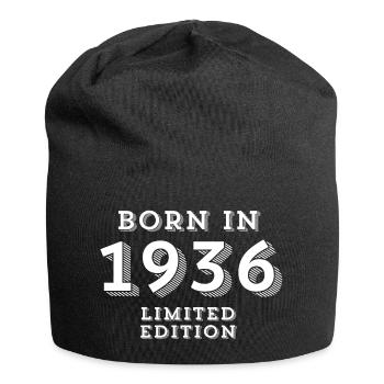 88 years, year of birth, date of birth - Jersey Beanie - black - Front