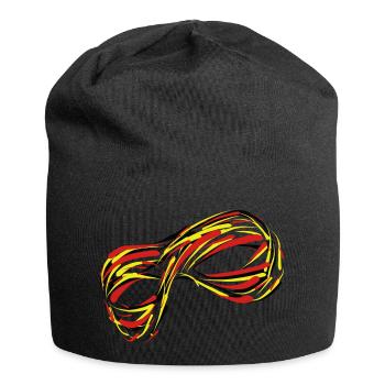 Rote Maske: Mystik im Fokus - Jersey-Beanie - Schwarz - Vorne