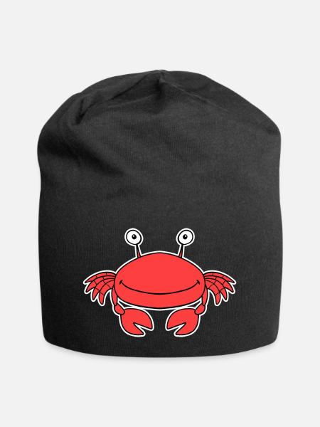 Krabben Krabbe - Jersey-Beanie - Schwarz