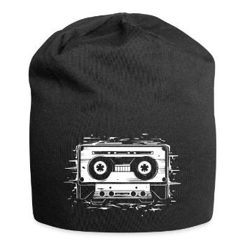 Cassette audio - Bonnet en jersey - noir - Devant