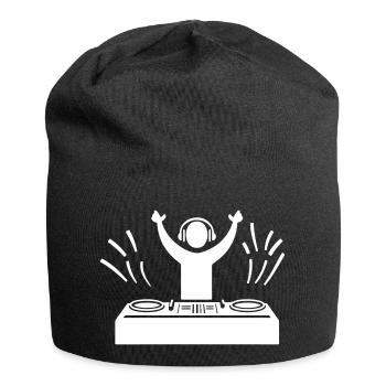 Platines vinyles Dj Party - Bonnet en jersey - noir - Devant