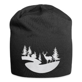 hiver - Bonnet en jersey - noir - Devant