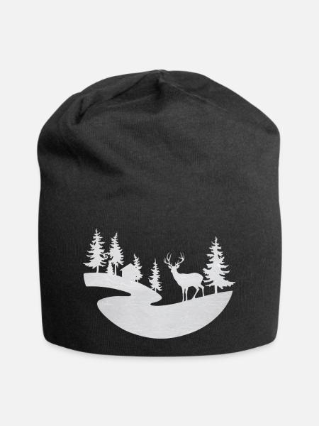 Winter - Jersey-Beanie - Schwarz