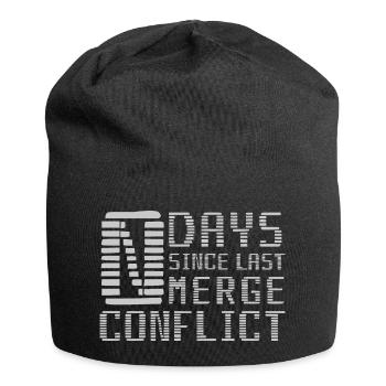 Merge Conflict Software Developer Developer geek - Jersey Beanie - black - Front
