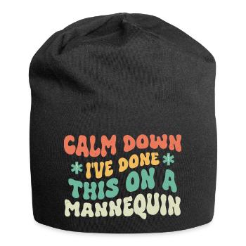 Calm Down I've Done This On A Mannequin Paramedic - Jersey Beanie - black - Front