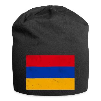Drapeau de l’Arménie – symbole d’identité et de fierté nationale - Bonnet en jersey - noir - Devant