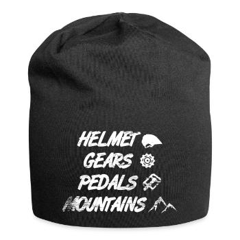 Casque Vitesses Pédales Montagnes - Bonnet en jersey - noir - Devant