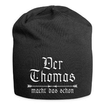 Thomas le fait déjà - Bonnet en jersey - noir - Devant