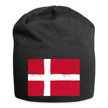 Flag of Denmark – national colours of Denmark - Jersey Beanie - black - Front
