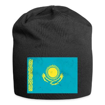 Drapeau du Kazakhstan - Bonnet en jersey - noir - Devant