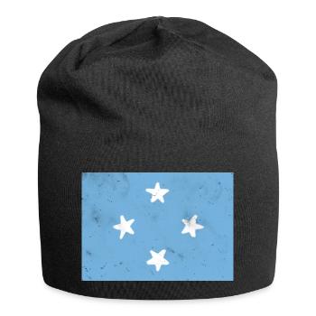 Flagge von Mikronesien - Jersey-Beanie - Schwarz - Vorne