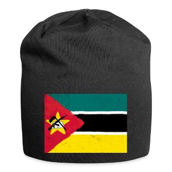 Flag of Mozambique - Jersey Beanie - black - Front