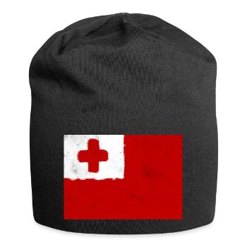 Flag of Tonga - Jersey Beanie - black - Front