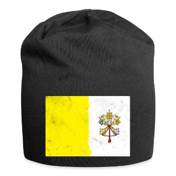 Flag of the Vatican - Jersey Beanie - black - Front