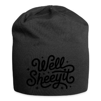 Eh bien, Sheeyit Dicton drôle - Bonnet en jersey - noir - Devant