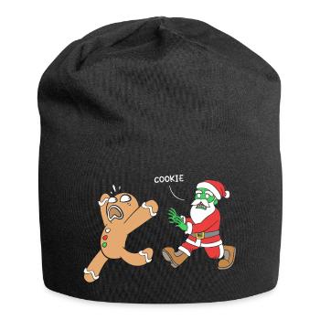 Gingerbread Christmas Gingerbread Man Gingerbread - Jersey Beanie - black - Front