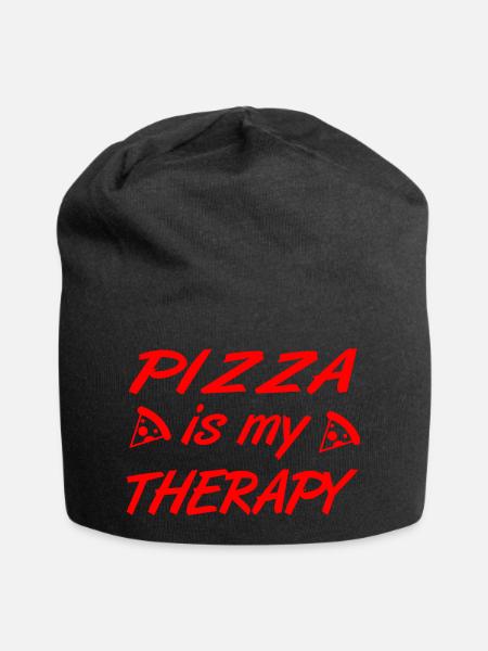 Pizza - Jersey-Beanie - Schwarz