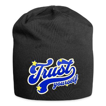 Self-Confidence Starry Script - Jersey Beanie - black - Front