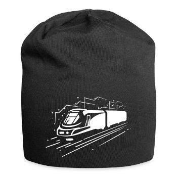 Train de dessin animé - Bonnet en jersey - noir - Devant