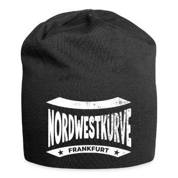Frankfurt Nordwestkurve Stadion, Hoodie, weiß - Jersey-Beanie - Schwarz - Vorne