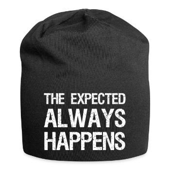 the expected always happens - Jersey Beanie - black - Front