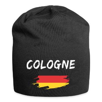 Cologne, Allemagne, Cologne - Bonnet en jersey - noir - Devant