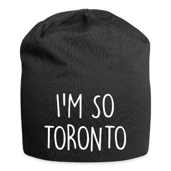 Toronto, Canada, Canada - Bonnet en jersey - noir - Devant