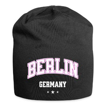 Berlin Pink Varsity Germany - Jersey Beanie - black - Front