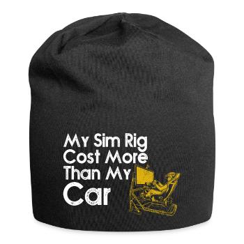 Sim-Rig kostete mehr als mein Auto - Jersey-Beanie - Schwarz - Vorne