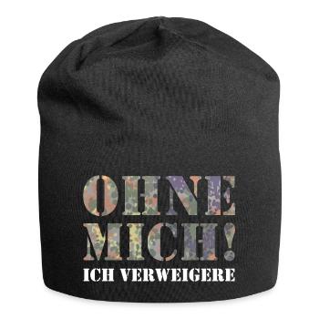 Without me - Jersey Beanie - black - Front