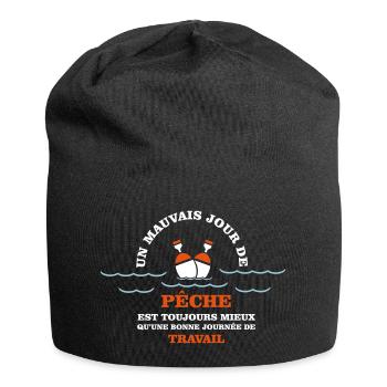 Fisherman's humour - Jersey Beanie - black - Front