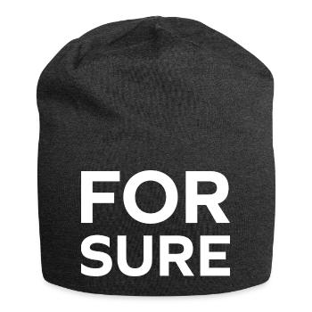 Sicher - Jersey-Beanie - Anthrazit - Vorne