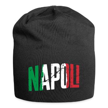 Naples, Italie, Naples - Bonnet en jersey - noir - Devant